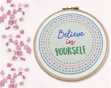 Believe in yourself embroidery kit - Personalised positivity mug, Self awareness gift, Holiday gift, Lockdown gift, Women Empowerment gift, Believe in Yourself gift. (155) £3.95. Positive quote postcard with a lion illustration. Inspirational animal postcard, good as a believe in yourself gift. Postcard for students. (713) £1.20. 